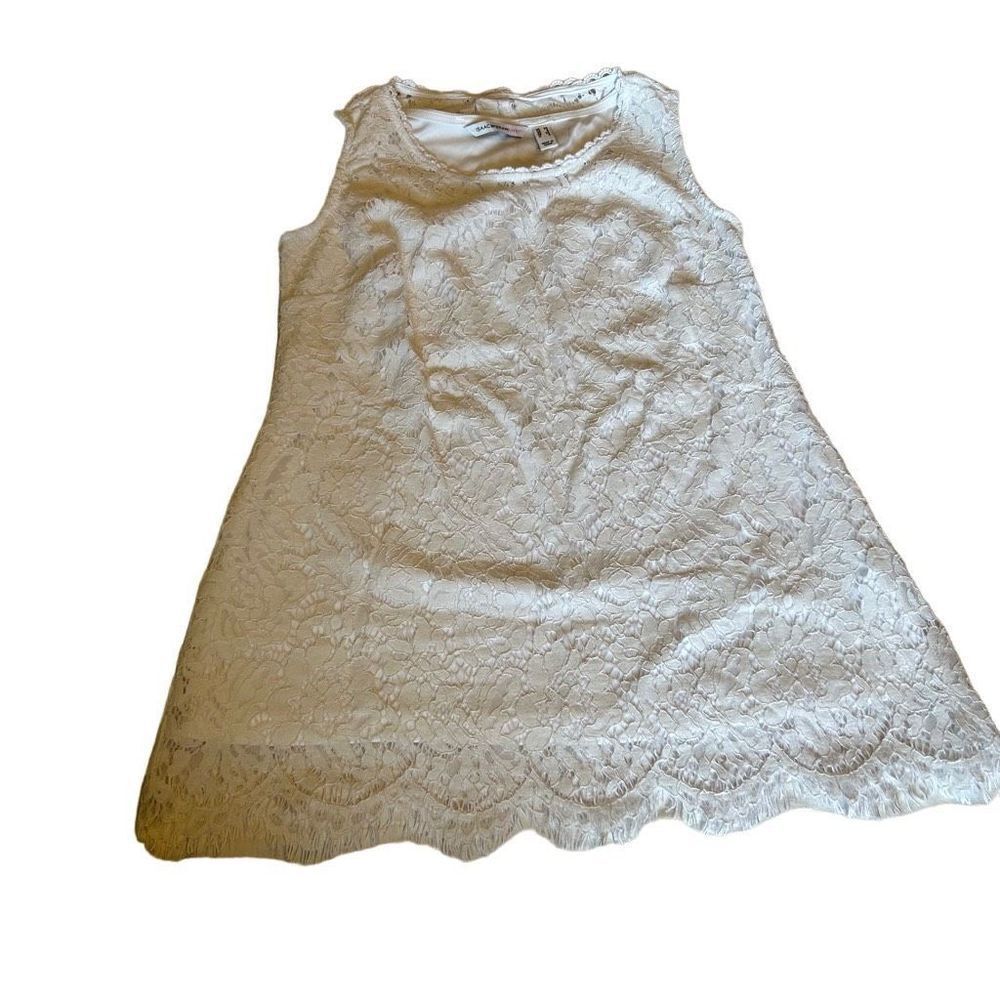 Isaac Mizrahi Live! White lace dress XS Aline graduation EUC